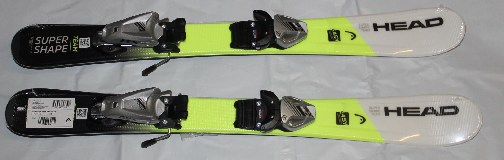 NEW 87cm HEAD Supershape team Easy kids skis 87cm + adjustable bindings SX4.5