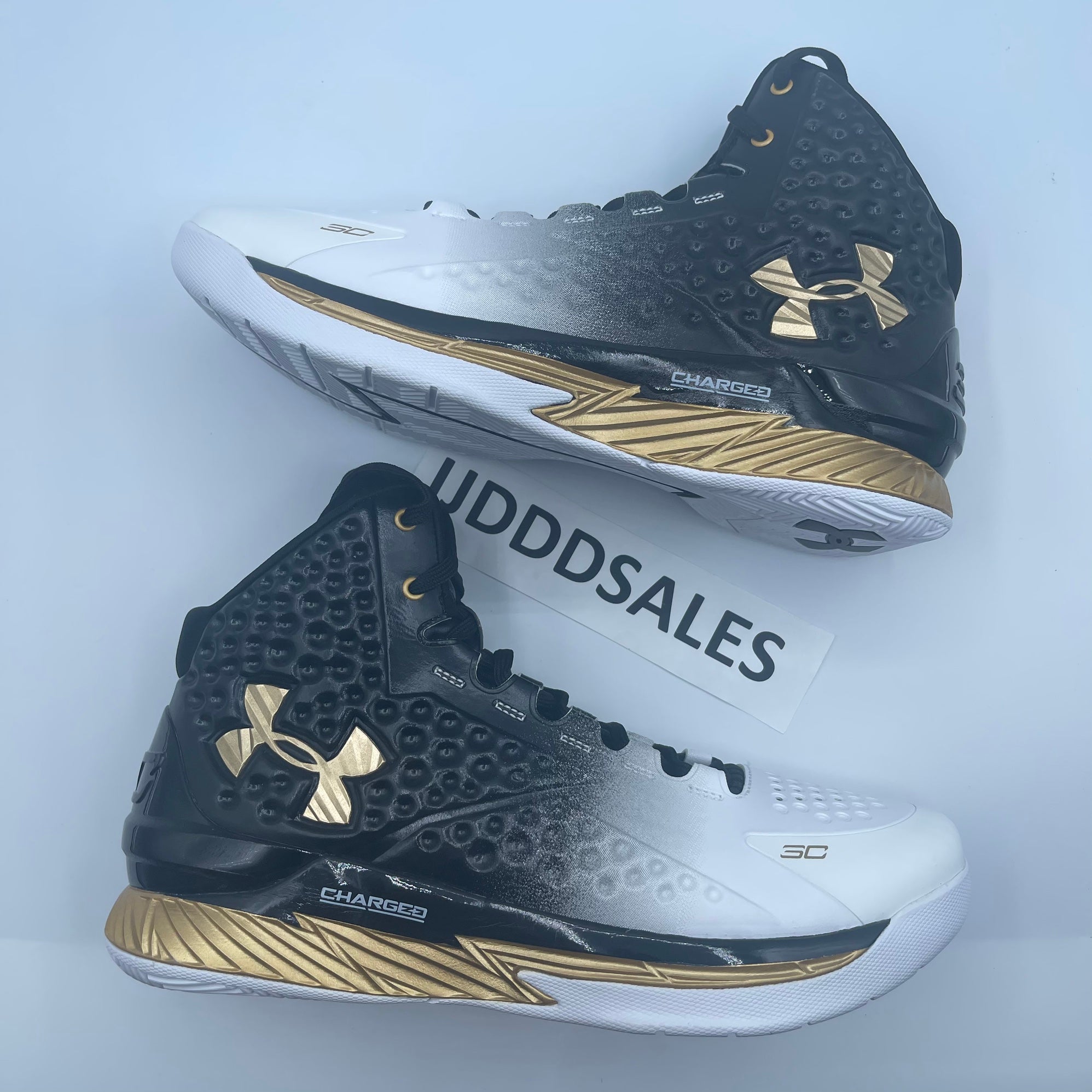 Under Armour Stephen Curry 1 MVP Black Gold Basketball Shoes