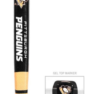 NEW Team Golf Pittsburgh Penguins Black/Yellow Jumbo Putter Grip w/Marker