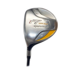 LH TaylorMade r7 Draw 3 Fairway Wood Graphite Reax 55 Stiff Flex