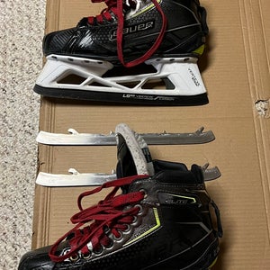 Bauer Elite Hockey Goalie Skates Size 7.5 Fit 3