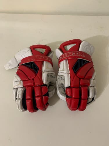 Used Player's Maverik 13" Max Lacrosse Gloves