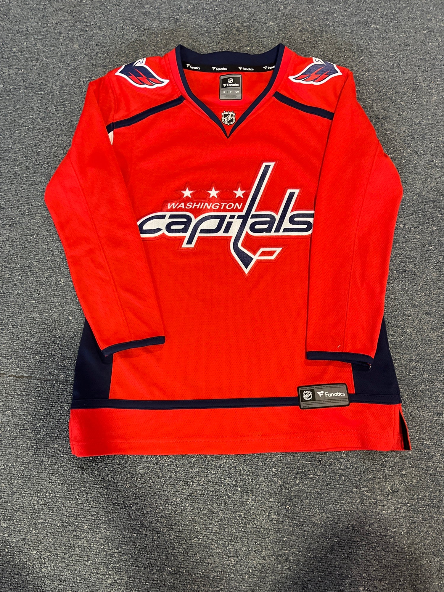 Vintage Washington Capitals Maska Superfil Hockey Jersey Size XL Red 80s NHL