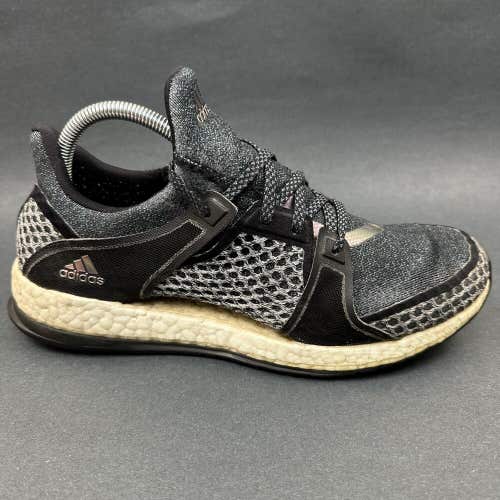Adidas Womens Pureboost X AQ4596 Gray Black Running Shoes Sneakers Size 9