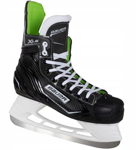 Bauer S21 X-LS Intermediate Hockey Skate, Youth, Black, Size 4R