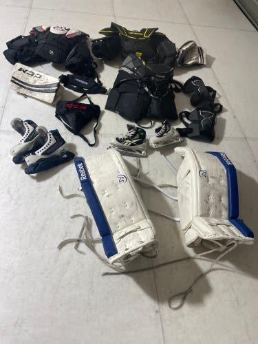 Hockey goalie Gear Pad Glove Blocker Skate Everything You Need