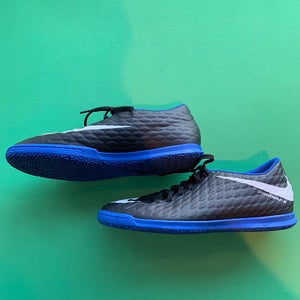 Used Black Nike Hypervenom X Indoor Soccer Cleats - M 10.5 (W 11.5)