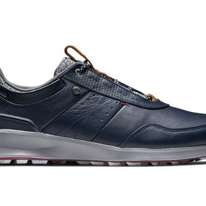 FootJoy Stratos Men's Leather Golf Shoes 50043 Navy 9.5 Medium (D) New #88285