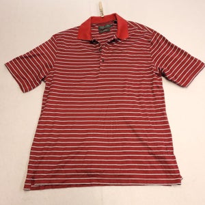 Nicklaus Golf Casual Short Sleeve Polo Shirt Adult Mens Size Medium M Red White