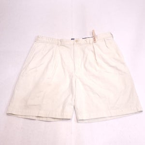 Polo Golf Casual Chino Light Wash Button Zip Shorts Mens Size 40 White
