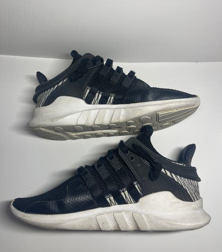 Size 6. Black Adidas EQT support ADV 91/16