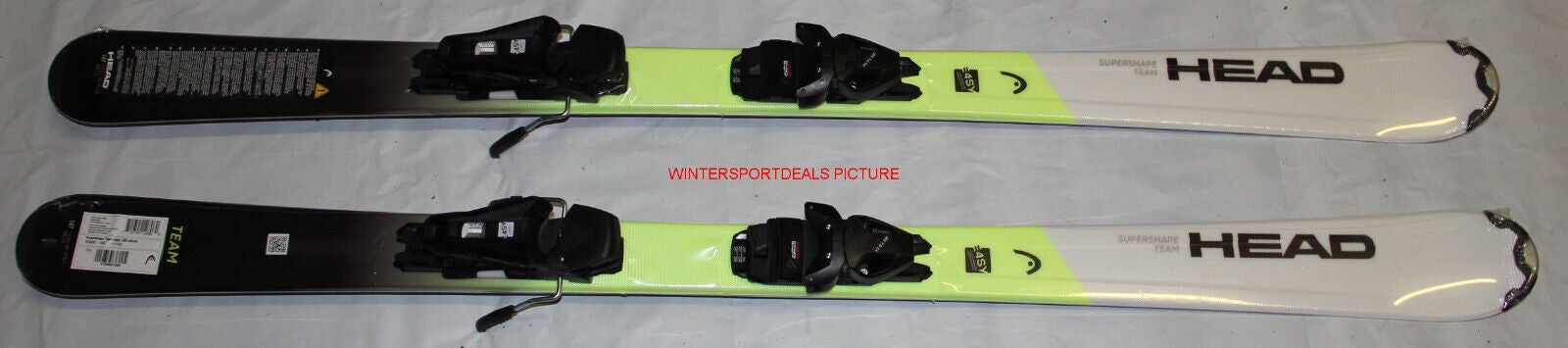 NEW HEAD Supershape Skis 157cm Junior + JRS 7.5 black adjustable Bindings 2023