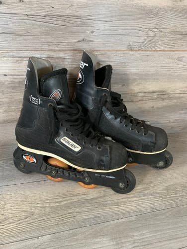 Bauer H3 US NHL Off Ice Hockey Inline Skates Made In Canada - Size 6DD Mens