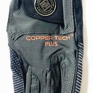 NEW Copper Tech Spider Grip Grey/Black Men's One Size Fits All Golf Glove