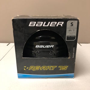 Senior Bauer Re-Akt 75 Hockey Helmet Black Small sm s sr reakt