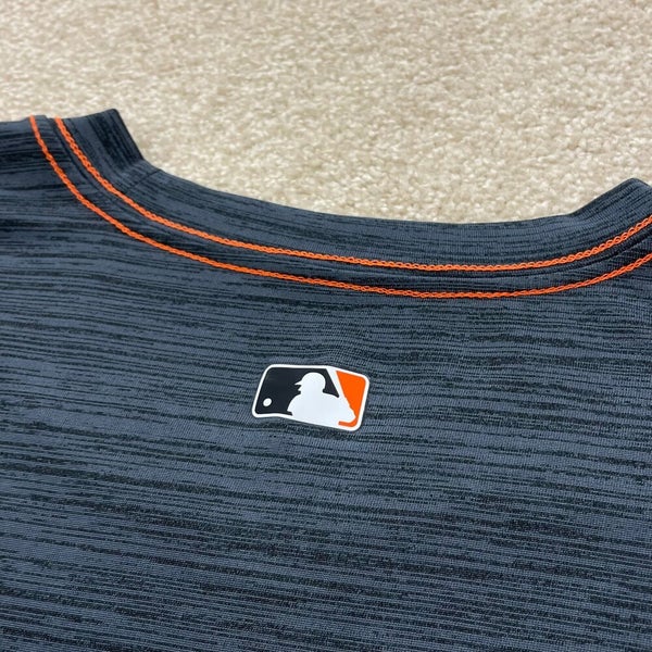 Large OR XL -- NIKE mlb Baltimore Orioles DRIFIT black SHIRT mlb NWT