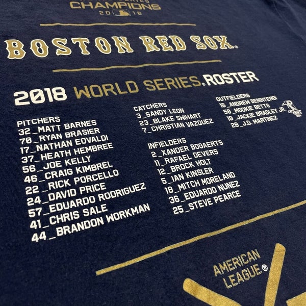 Boston Red Sox New Era 2018 World Series Champions Betts T-Shirt Men's Size  XXL