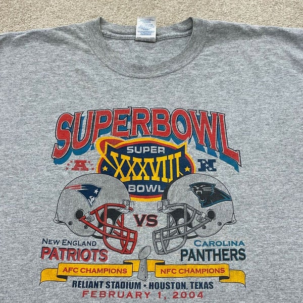 New England Patriots Vs Carolina Panthers Super Bowl XXXVIII Shirt