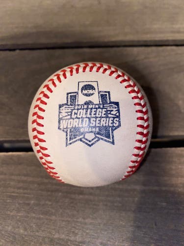 NCAA Rawlings Baseball - College World Series 2018- Genuine Game Ball-game Used