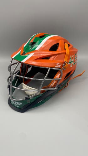 Cascade YOUTH S Helmet - Orange Green White 4 Leaf