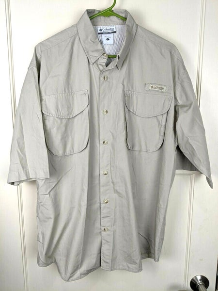 Columbia Men's Vented Short Sleeve Button Up Shirt Outdoors