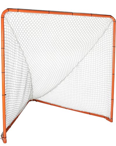 EZGoal Lacrosse Folding Goal, 6 x 6-Feet, Orange