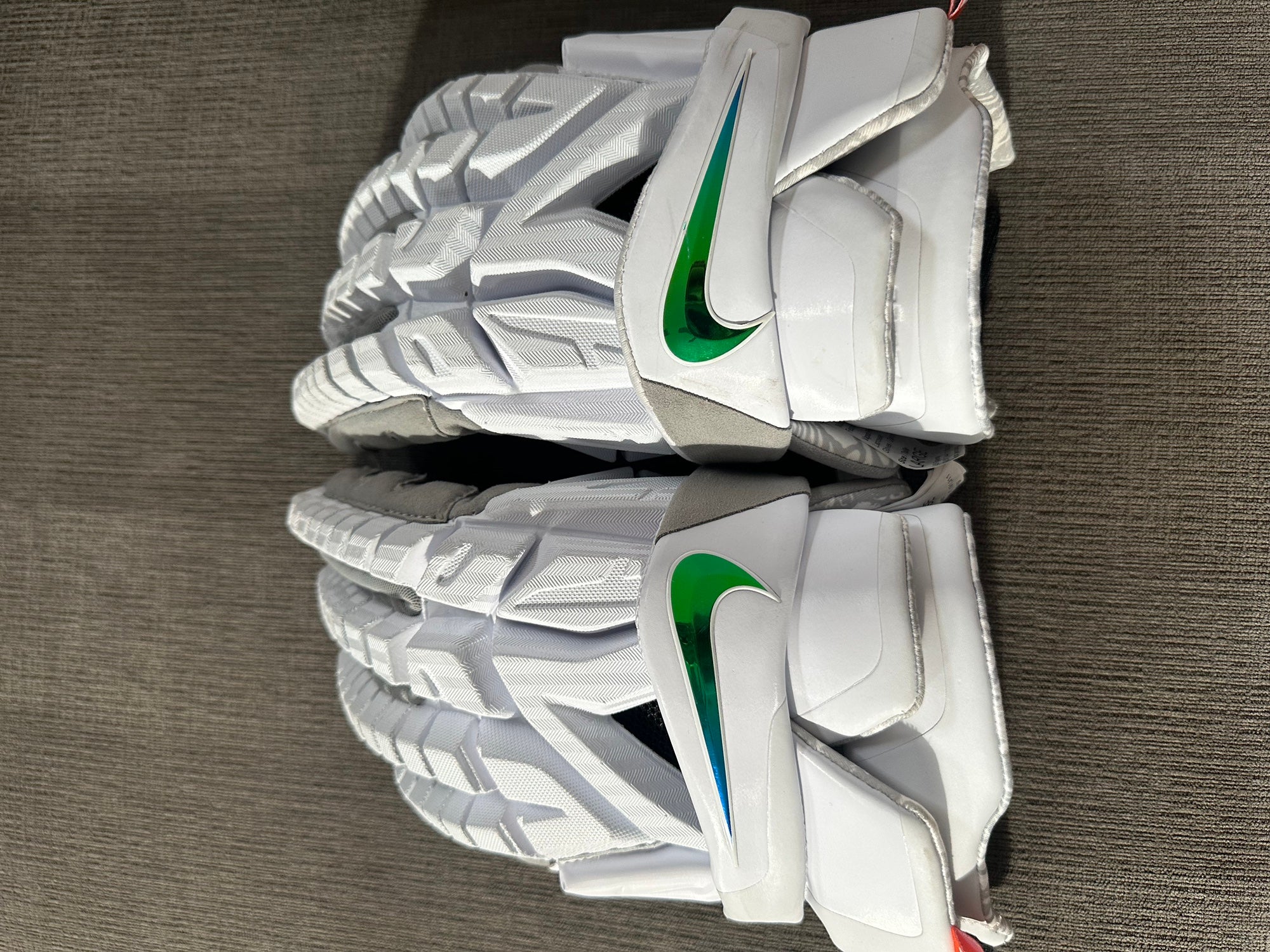 Nike Vapor Premier Lacrosse Gloves White / Large