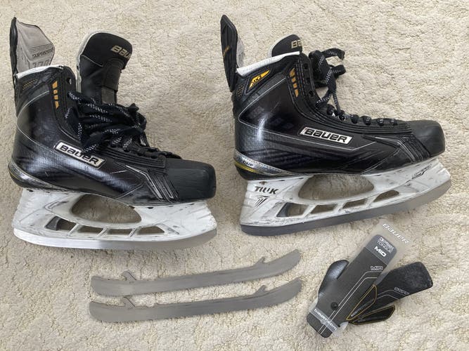 Senior Used Bauer Supreme MX3 Hockey Skates Regular Width Size 7.5
