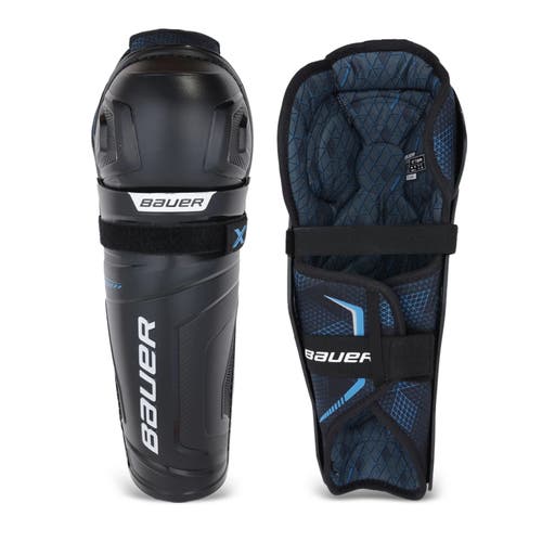 Bauer Unisex S21 X Senior Shin Guard, Adult, Black, 14 inch