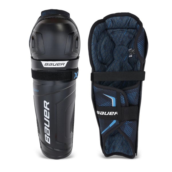 Bauer Unisex S21 X Senior Shin Guard, Adult, Black, 14 inch