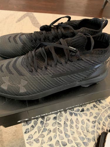 Black New Adult Men's Size 12 (Women's 13) Metal Under Armour High Top Bryce harper