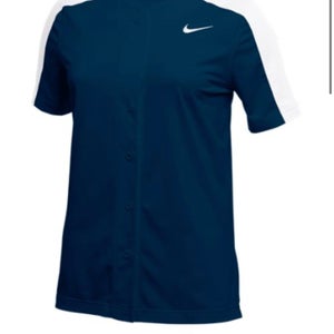 New Nike Full Button Vapor Softball Jersey womens M