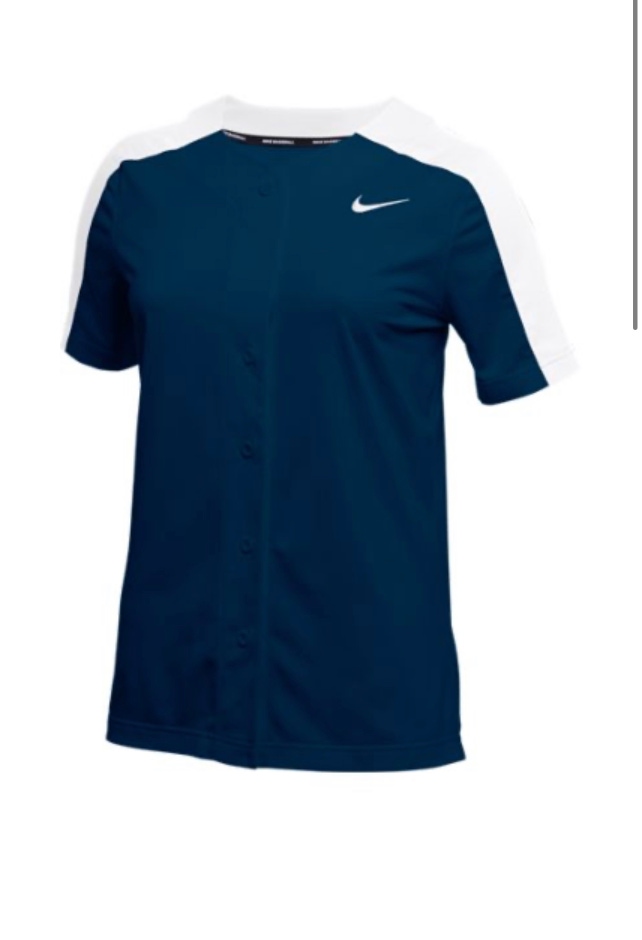 New Nike Full Button Vapor Softball Jersey womens M