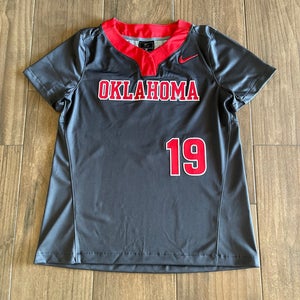 New Nike Oklahoma Digital Vapor Select Softball Jersey #19 Women's M