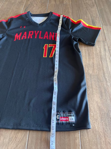 Under Armour Maryland Terrapins V-Neck Baseball Jersey Men's L