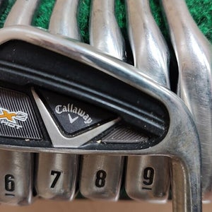 Callaway X2 Hot Pro Golf Iron Set 3-PW Firm Flex Steel Shaft Project X 95 5.5