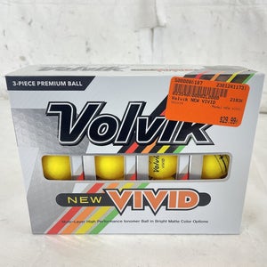 New Volvik New Vivid Yellow Golf Balls - 12