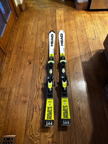 Used 144 cm With Bindings Max Din 11 World Cup Rebels i.SL RD Skis