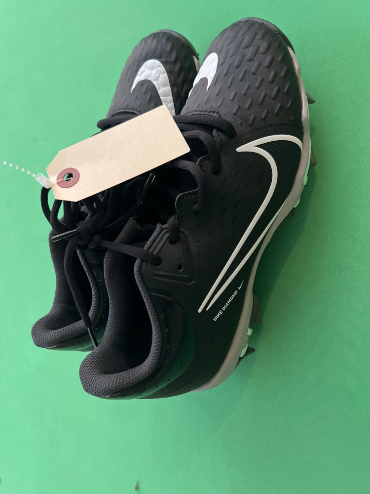 Black Used Men's 5.0 (W 6.0) Nike Lunar HyperDiamond 2 Elite Footwear
