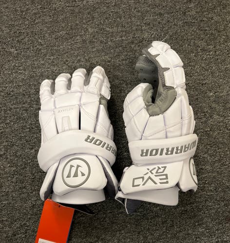 Warrior Evo QX Suede Lacrosse Gloves (LARGE) *FREE SHIP*