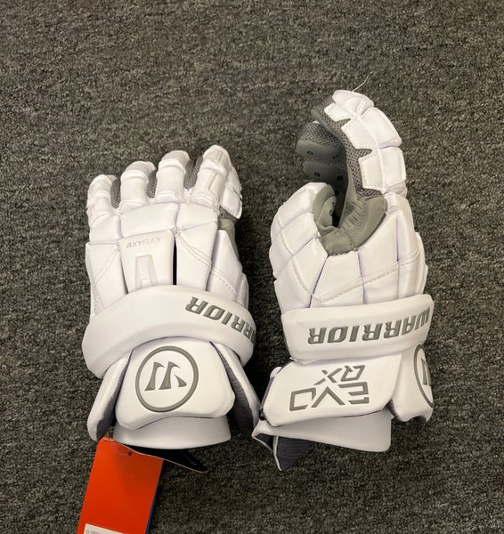Warrior Evo QX Suede Lacrosse Gloves (LARGE) *FREE SHIP*