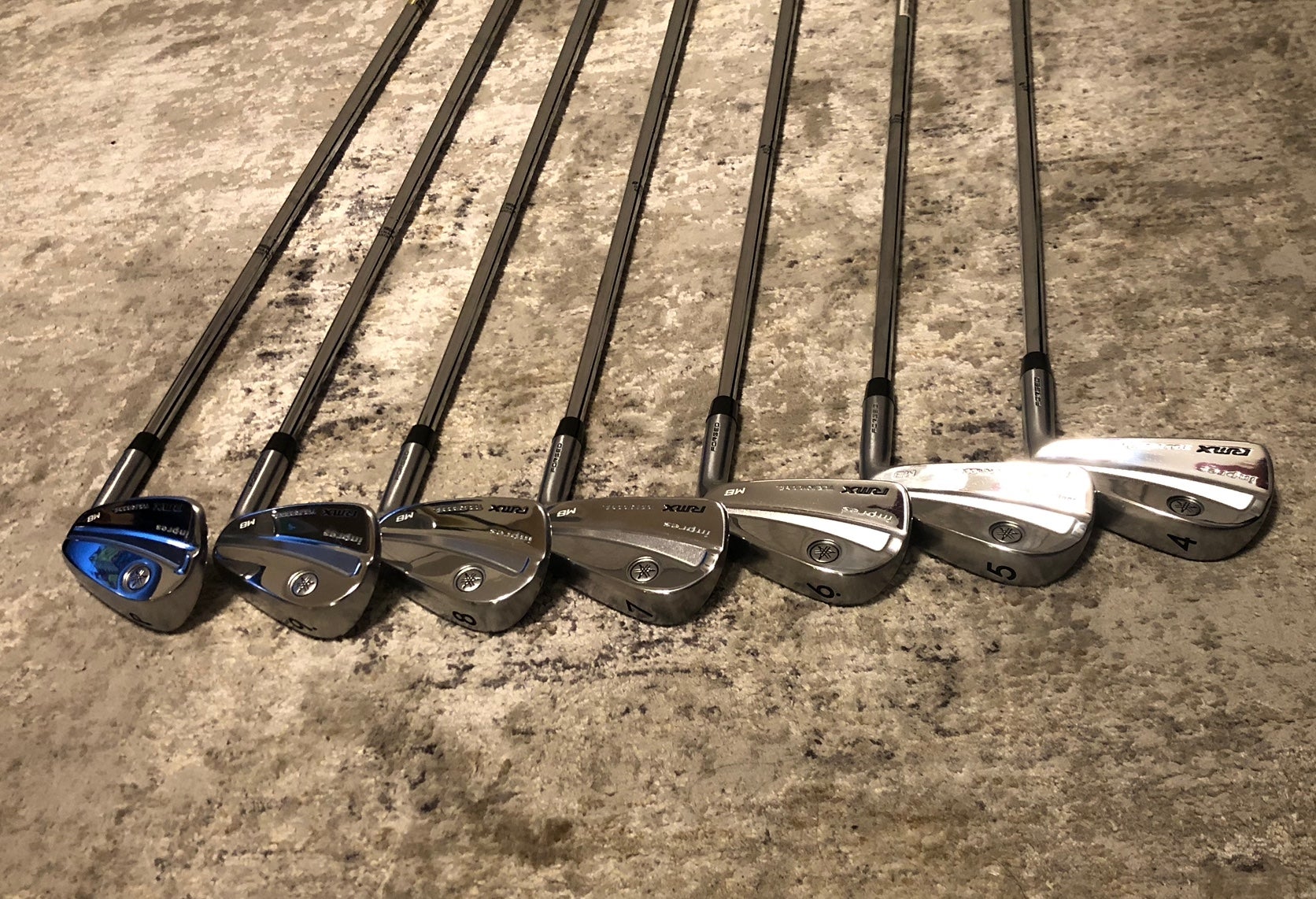 Yamaha Inpres RMX Tour Model MB RH Stiff Flex Steel Shaft Iron Set