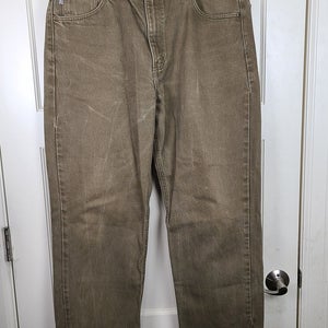 Carhartt B161 BRK Men 36X30 Relaxed Fit Straight Leg 100% Cotton Denim Jeans