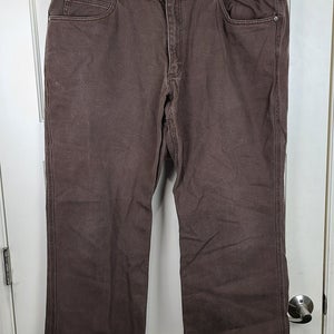 Duluth Trading Men's 5-pocket Brown Denim Jeans  Pants Size: 42 x 30