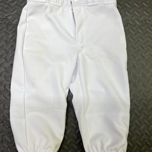 White New Youth Large Easton Game Pants