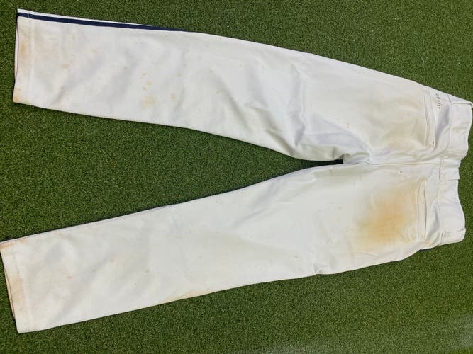 White Used Youth Large Nike Game Pants