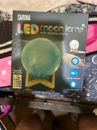 Moon Led Night Lamp that changes to multiple colors with remote