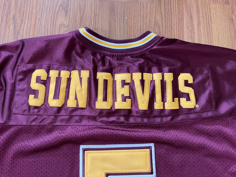 Men's Colosseum #85 Black Arizona State Sun Devils Blackout Football Jersey