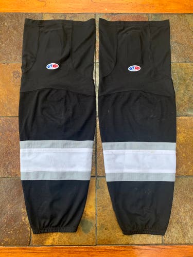 Black Used Large Athletic Knit Socks