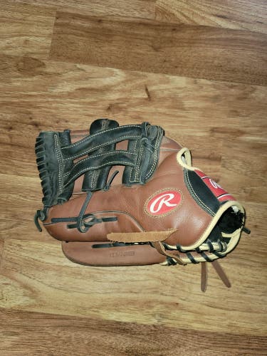 Used Rawlings Left Hand Throw Outfield Sandlot Series Baseball Glove 12.75"